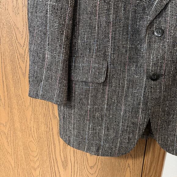1990s Kuppenheimer Mens Sport Coat Size 44" Gray Pink Blue Single Breasted READ - Picture 7 of 11